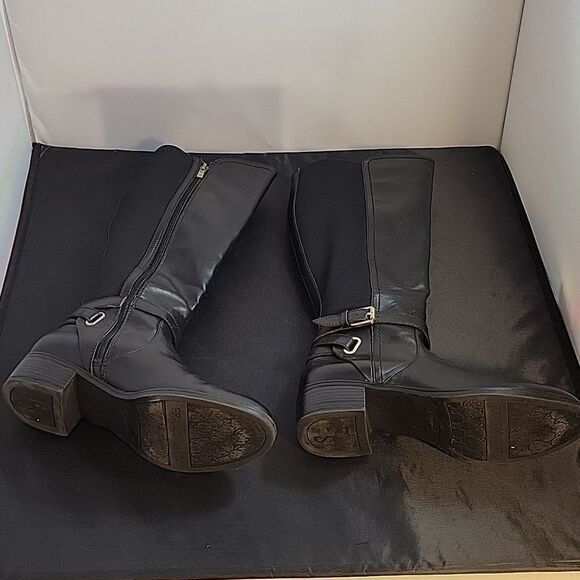 FRANCO SARTOL-COUNTRY WOMEN"S ROUND TOE LEATHER KNEE LENGTH BOOT - Picture 10 of 12